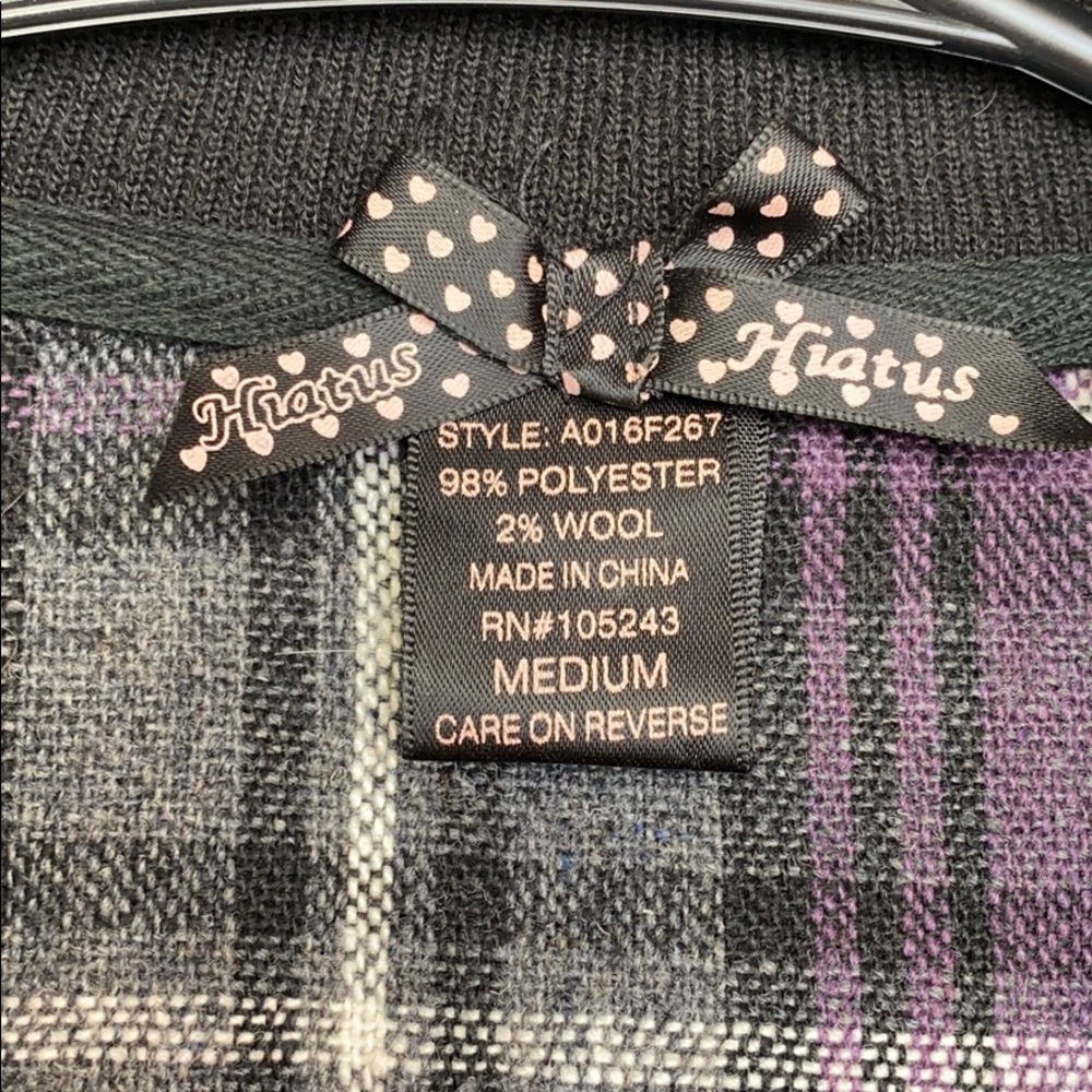 Bomber Plaid Jacket - Picture 3 of 4